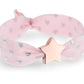 Soft Pink & Silver Hearts Metallic Print