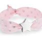 Soft Pink & Silver Hearts Metallic Print