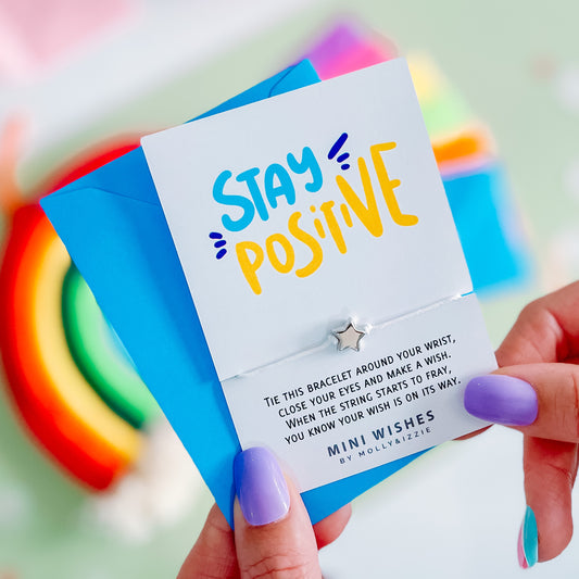 Stay Positive Mini Wish Bracelet