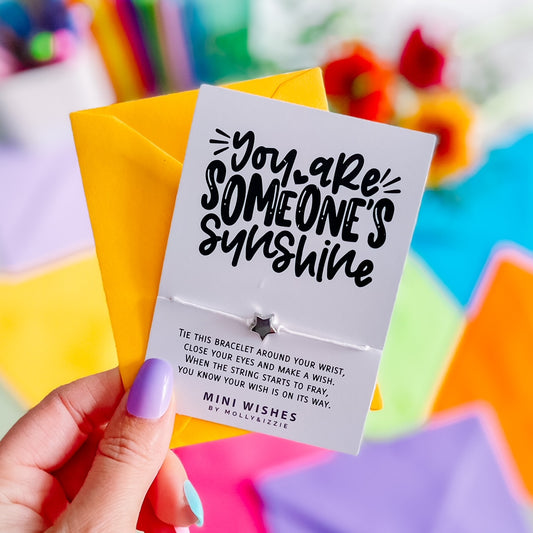 You Are Someone's Sunshine Mini Wish Bracelet