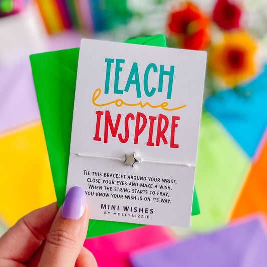 Teach Love Inspire Mini Wish Bracelet