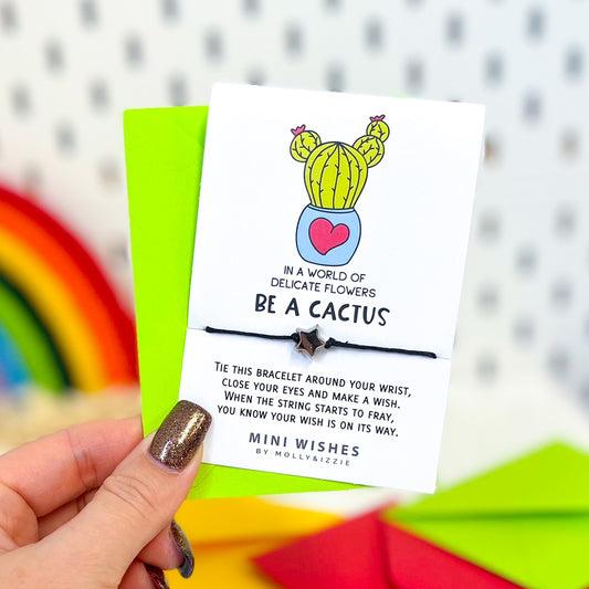 Be A Cactus Mini Wish Bracelet