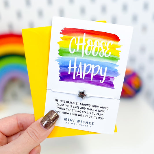 Choose Happy Mini Wish Bracelet