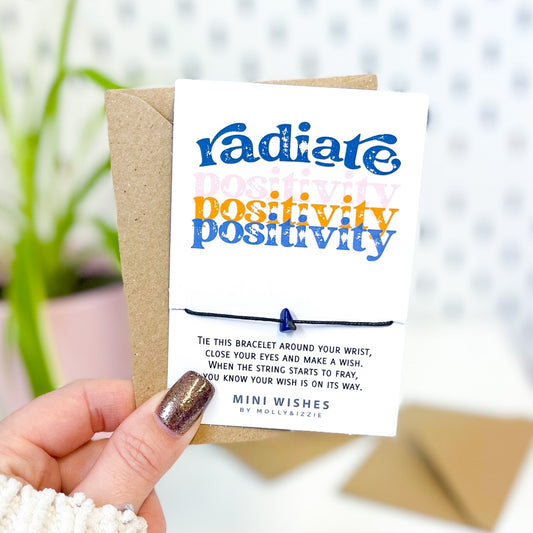 Radiate Positivity Crystal Mini Wish Bracelet